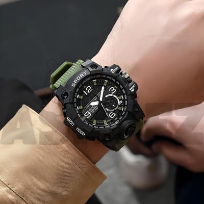 Digital Sports Watch LED 5ATM Waterproof_img_8
