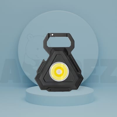 Mini LED Flashlight Work Light Portable Keychain USB Rechargeable Torch_img_0